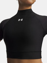 Under Armour Dámské tričko Under Armour HeatGear Crop Mock SS-BLK