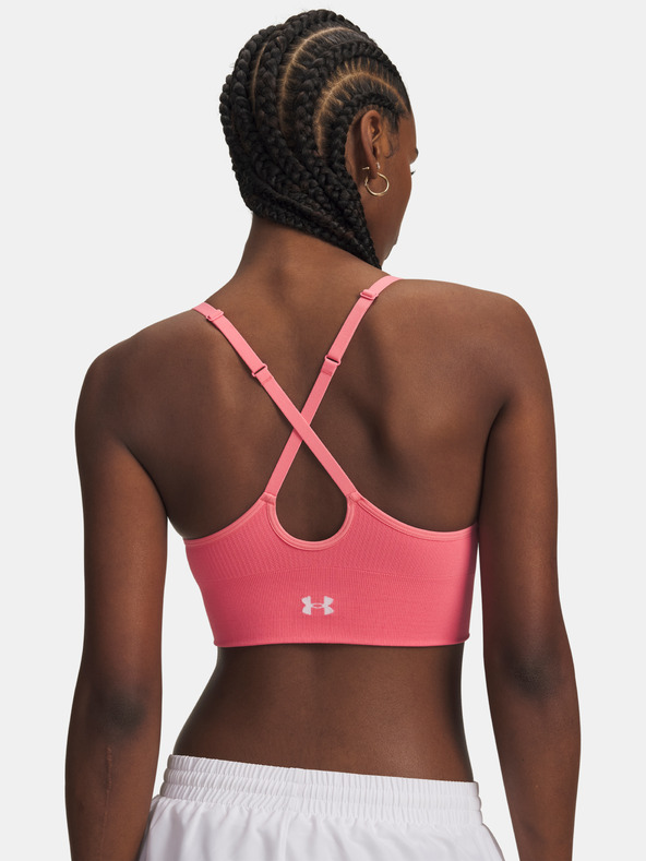 Under Armour Dámská podprsenka Under Armour Vanish Seamless Low Bra-PNK