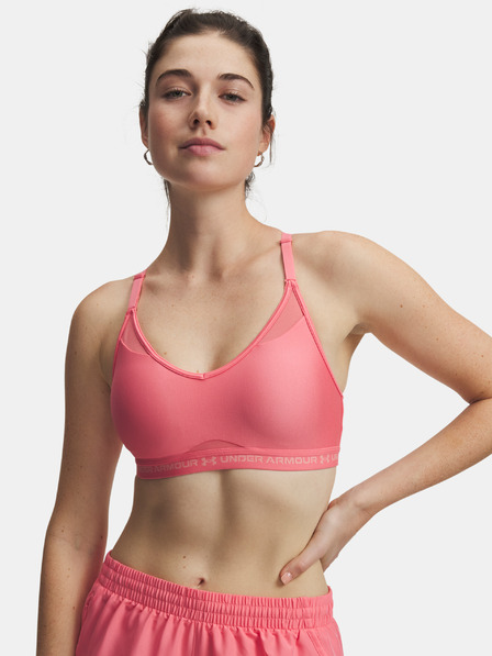 Under Armour Dámská podprsenka Under Armour UA Crossback Low Bra-PNK