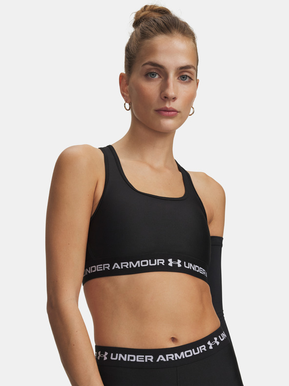 Under Armour Dámská podprsenka Under Armour Crossback Mid Bra-BLK