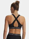 Under Armour Dámská podprsenka Under Armour Crossback Mid Bra-BLK