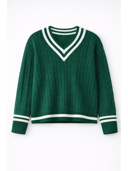 GAP Bavlněný svetr s výstřihem do V GAP