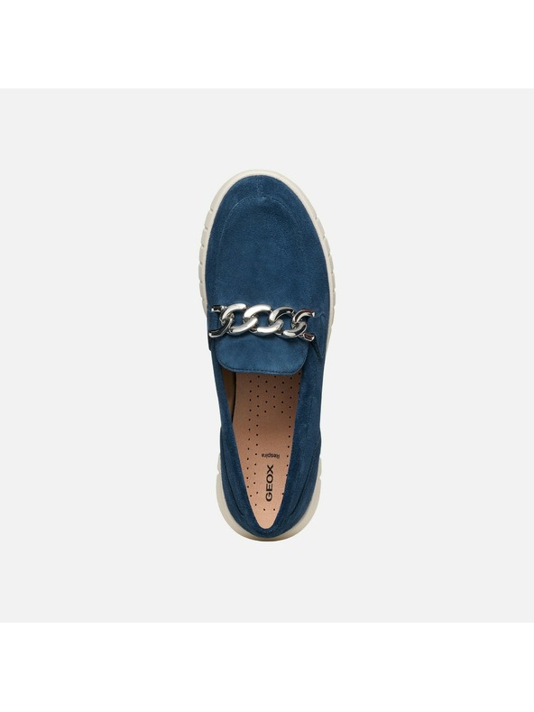 Geox Modré dámské mokasíny Geox Flextride