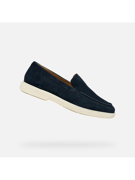 Geox Tmavě modré pánské mokasíny Geox Spherica EC17