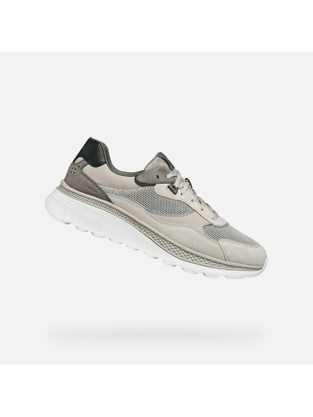 Geox Světle šedé pánské tenisky Geox Spherica Actif X1