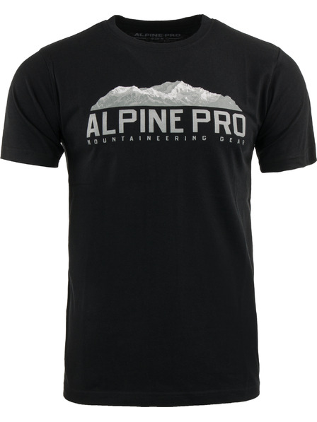 ALPINE PRO Pánské bavlněné triko ALPINE PRO MODEN black