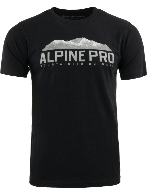 ALPINE PRO Pánské bavlněné triko ALPINE PRO MODEN black