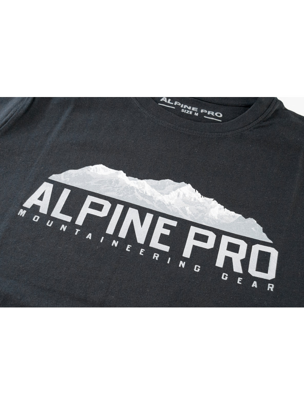 ALPINE PRO Pánské bavlněné triko ALPINE PRO MODEN black