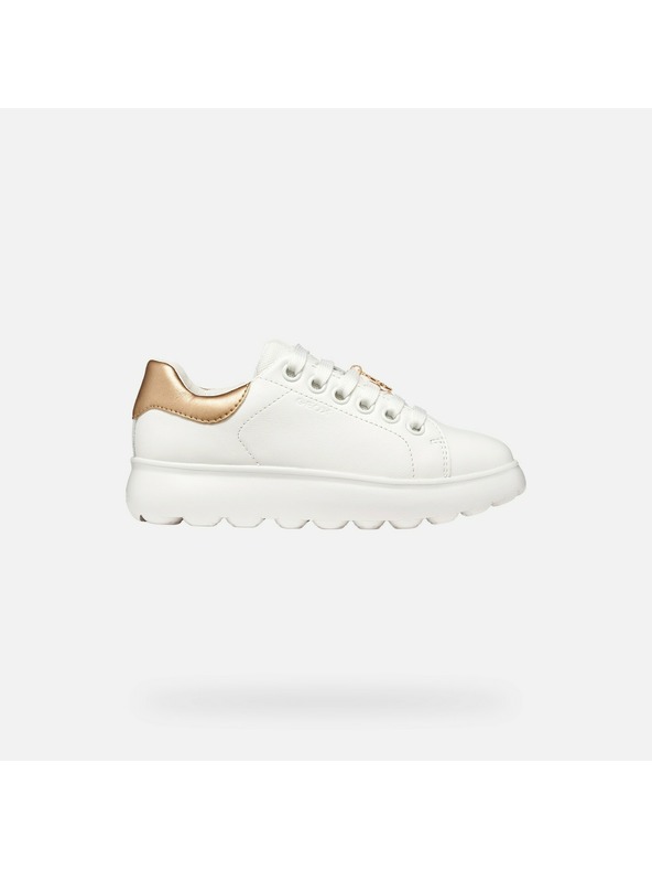 Geox Bílé dívčí tenisky Geox Puffypop