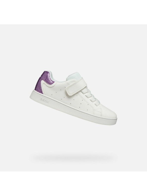 Geox Bílé dívčí tenisky Geox Eclyper