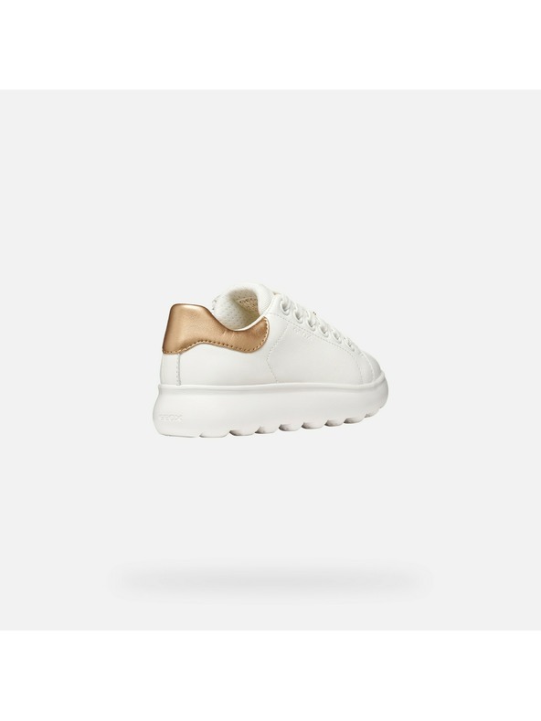Geox Bílé dívčí tenisky Geox Puffypop