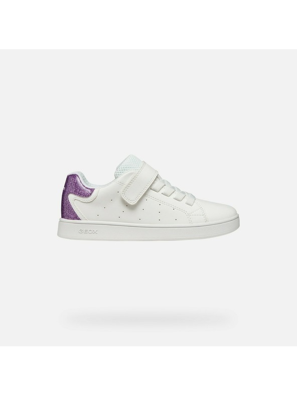 Geox Bílé dívčí tenisky Geox Eclyper
