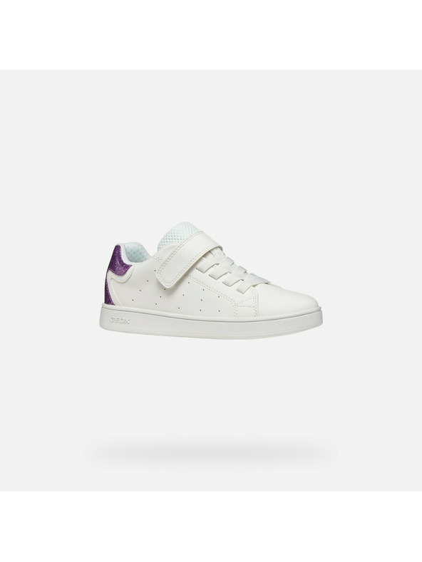Geox Bílé dívčí tenisky Geox Eclyper