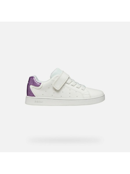 Geox Bílé dívčí tenisky Geox Eclyper