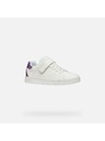 Geox Bílé dívčí tenisky Geox Eclyper