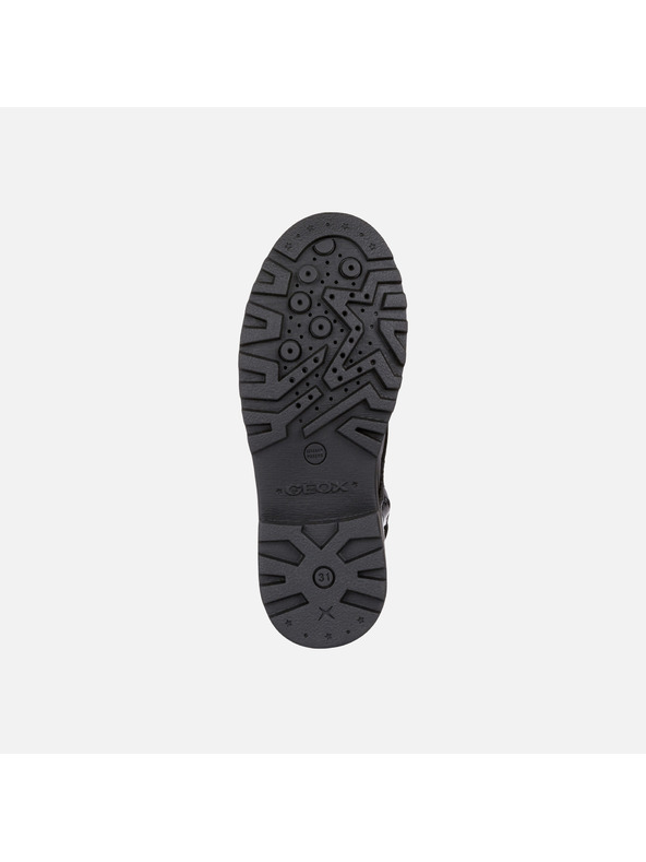 Geox Černá dívčí kotníková obuv Geox Casey