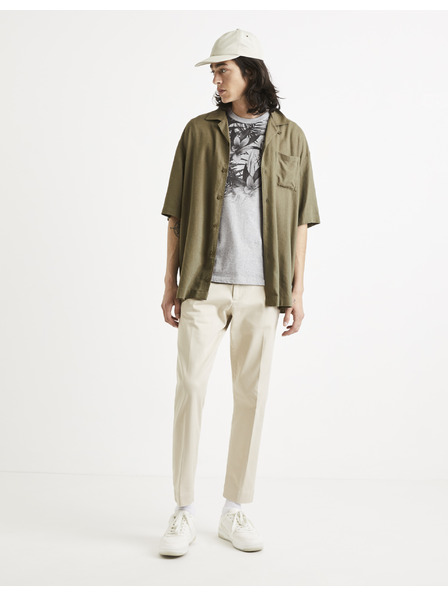 Celio Khaki pánská košile Celio Tallinn