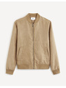 Celio Světle hnědý pánský bomber v semišové úpravě Celio Budain