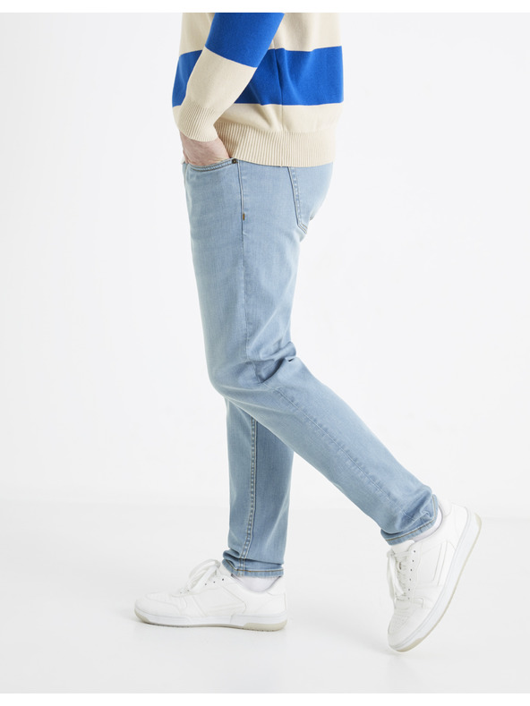 Celio Světle modré pánské slim fit džíny Celio Length