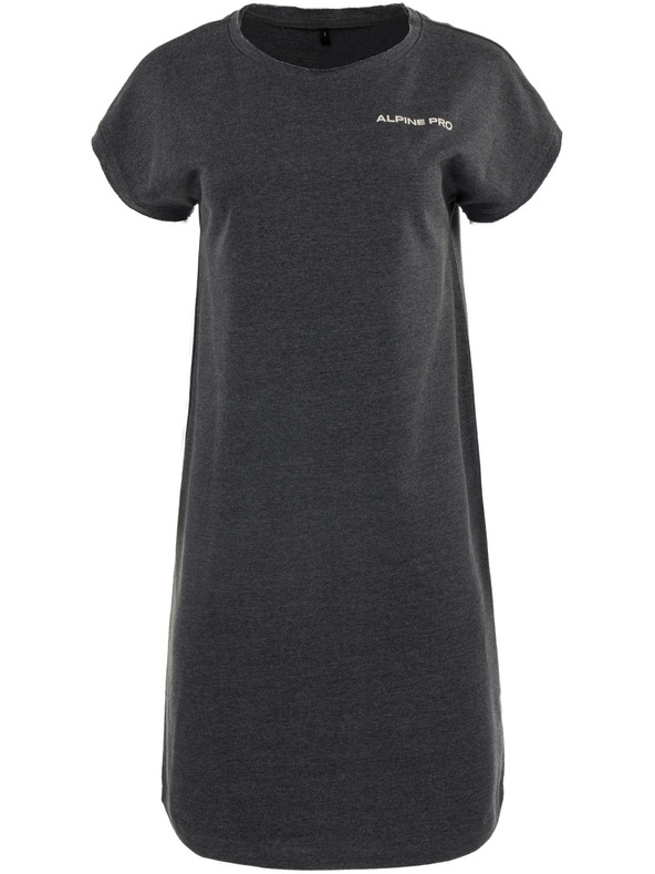 ALPINE PRO Šedé dámské šaty ALPINE PRO HEMADA