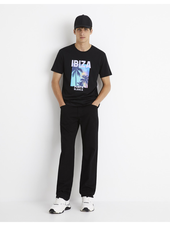 Celio Černé pánské regular fit džíny Celio