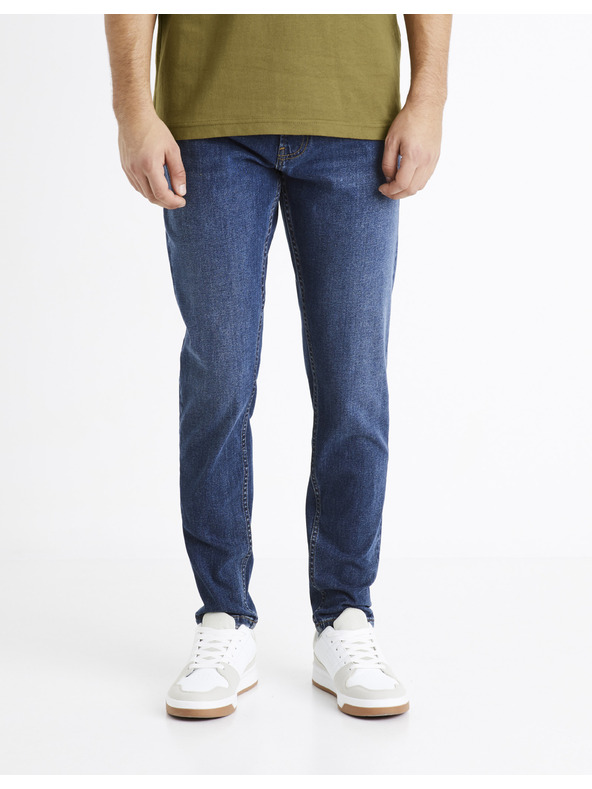 Celio Modré pánské skinny fit džíny Celio C45 Doskinny