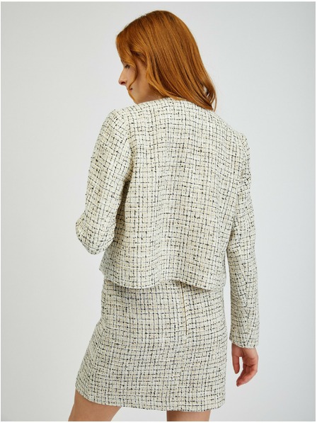 Orsay Krémové dámské vzorované sako ORSAY