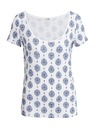 Orsay Modro-bílé vzorované tričko ORSAY