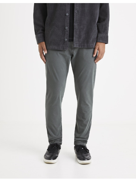 Celio Šedé pánské zkrácené kalhoty Celio