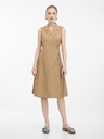 Orsay Světle hnědé dámské zavinovací šaty ORSAY