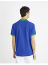 Celio Modré pánské polo tričko Celio Decabestan
