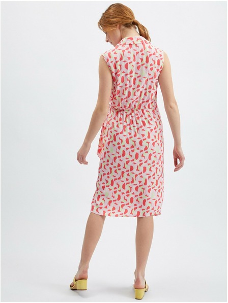 Orsay Růžové dámské vzorované šaty ORSAY