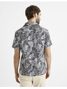 Celio Bílo-černá pánská vzorovaná košile Celio Daprinti