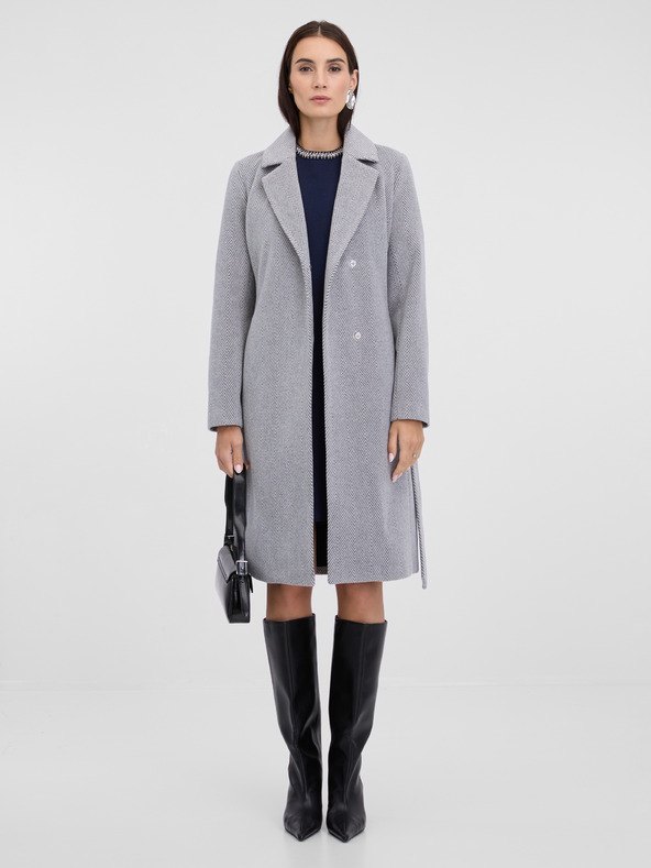 Orsay Šedý dámský zimní kabát ORSAY