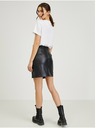Orsay Černá dámská koženková sukně ORSAY