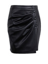 Orsay Černá dámská koženková sukně ORSAY
