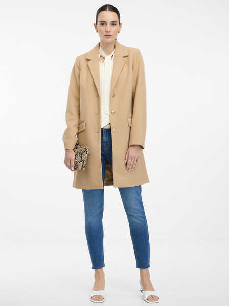 Orsay Světle hnědý dámský kabát ORSAY