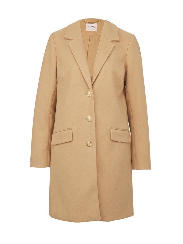 Orsay Světle hnědý dámský kabát ORSAY