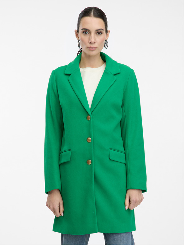 Orsay Zelený dámský kabát ORSAY