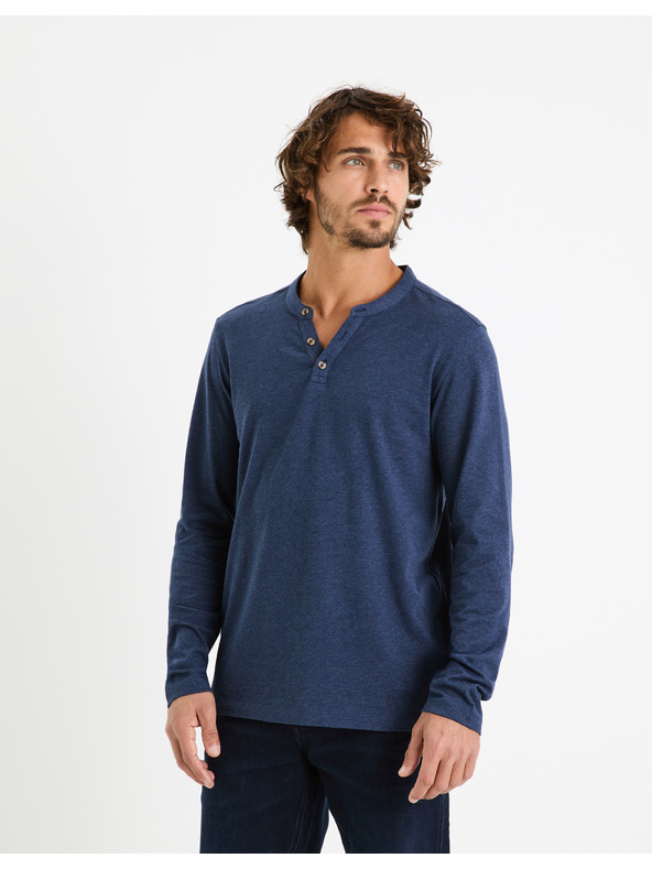 Celio Tmavě modré pánské tričko Celio Fegetiml