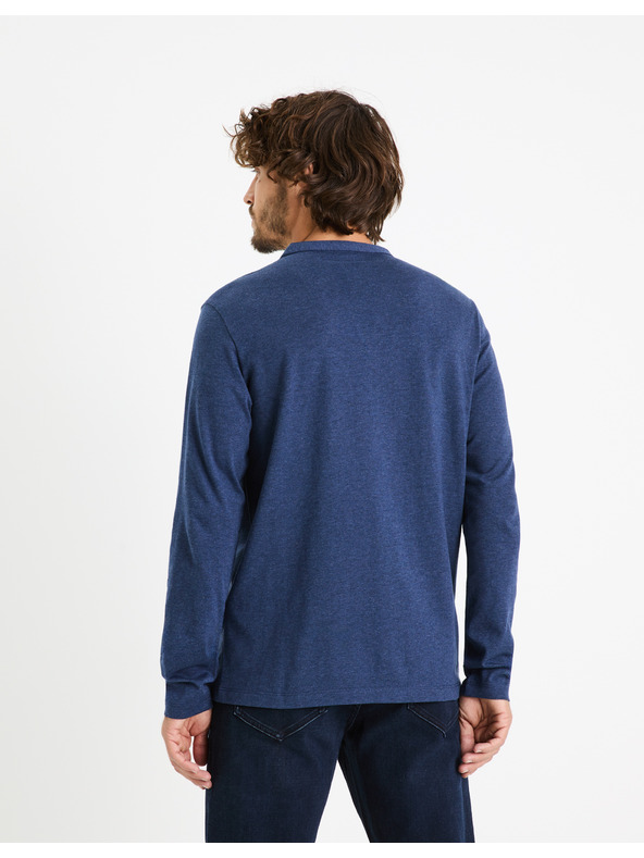 Celio Tmavě modré pánské tričko Celio Fegetiml