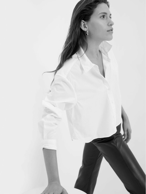 GAP Bavlněná košile crop GAP