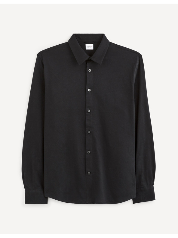 Celio Černá pánská košile Celio Vajersey