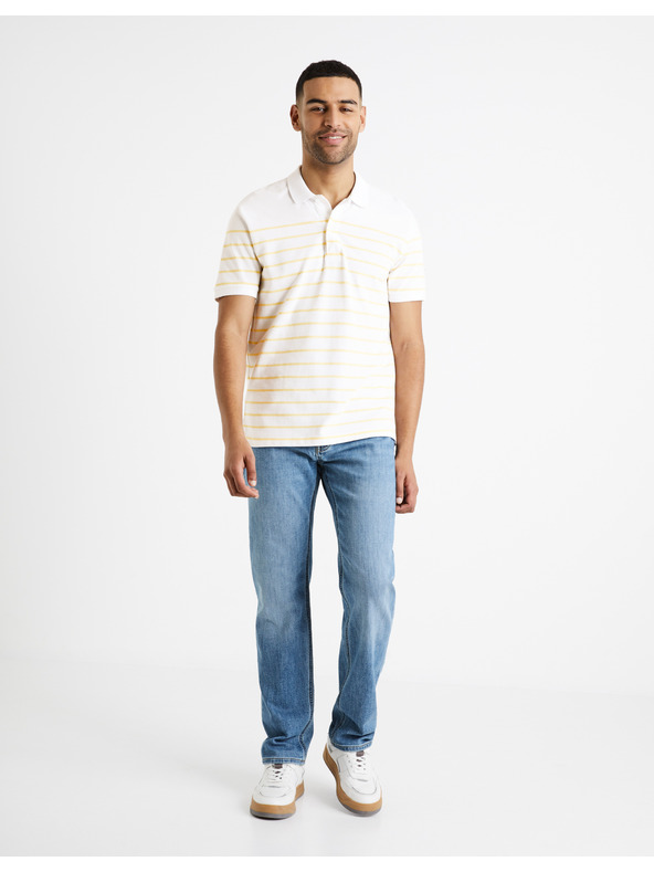 Celio Modré pánské straight  fit džíny Celio Doklight15