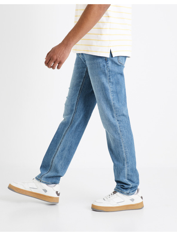Celio Modré pánské straight  fit džíny Celio Doklight15