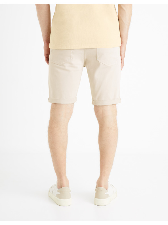 Celio Béžové pánské kraťasy Celio Mohitobm