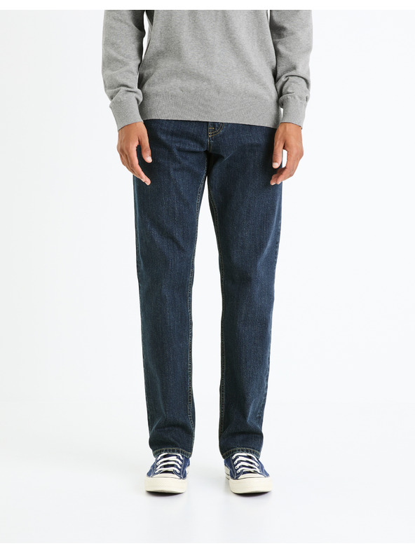 Celio Tmavě modré pánské regular fit džíny Celio Fostones