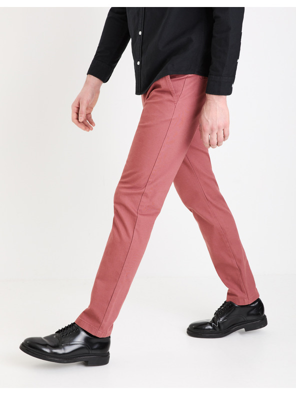 Celio Vínové pánské chino kalhoty Celio Tocharles