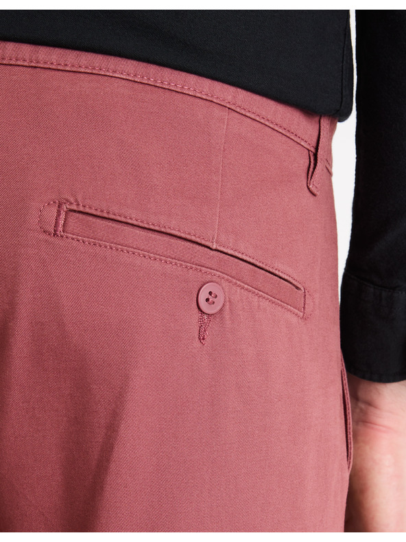 Celio Vínové pánské chino kalhoty Celio Tocharles