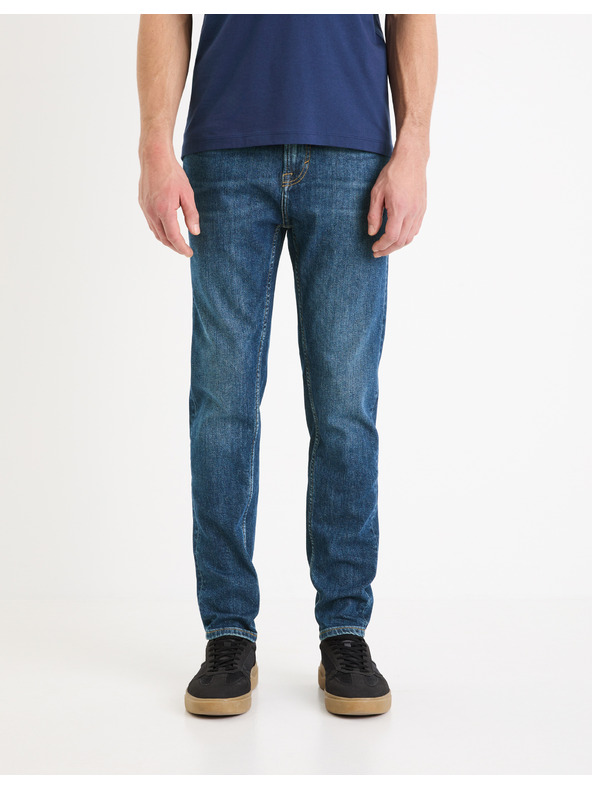 Celio Modré pánské slim fit džíny Celio Gotapered